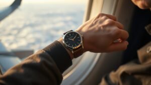 adjust watch when flying