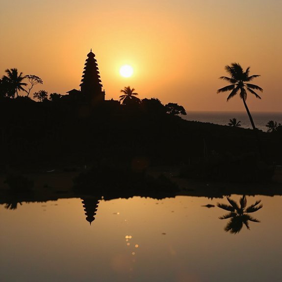 bali sunrise noon sunset