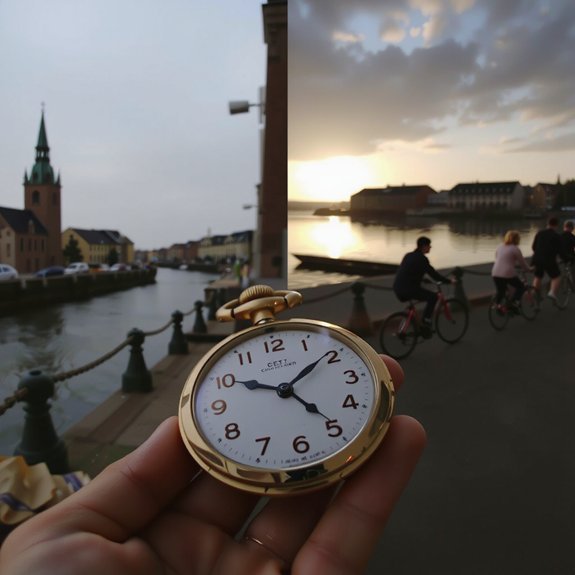 denmark s cet and cest