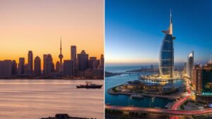 doha dubai time comparison