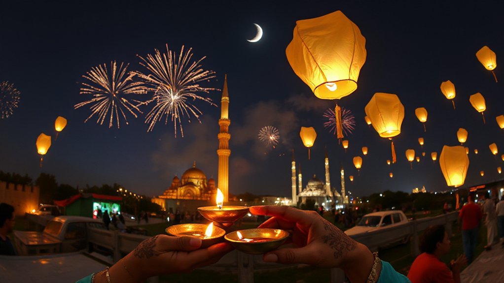 drums spice lights celebration