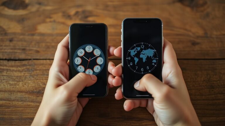 iphone android world clocks