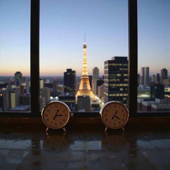 japan utc 9 time differences