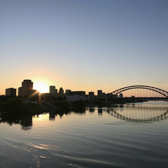 late sunrise early sunset