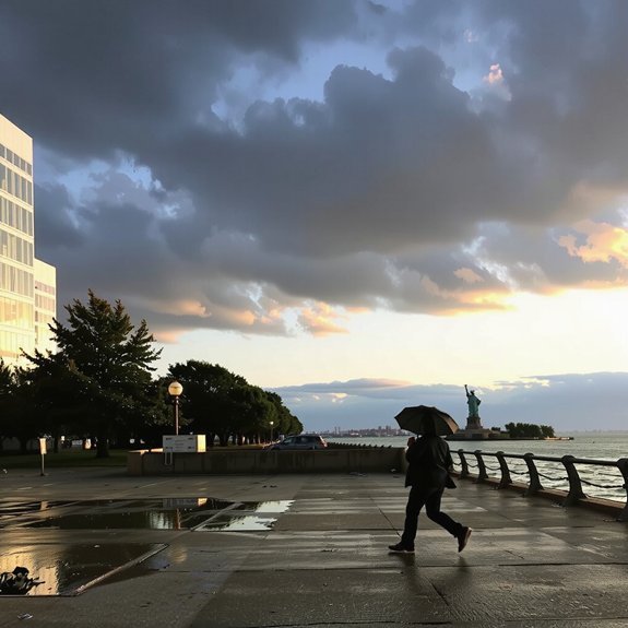 mostly dry breezy flurries