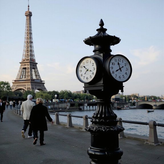paris clocks forward back