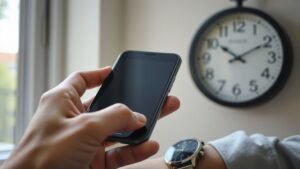 phone showing incorrect time