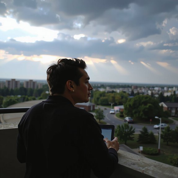 radar echoes predict approaching showers