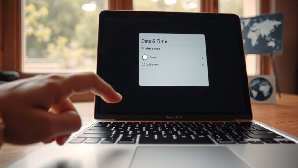 set macos time automatically