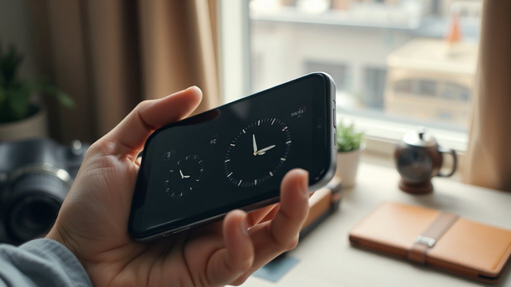 show multiple phone time zones