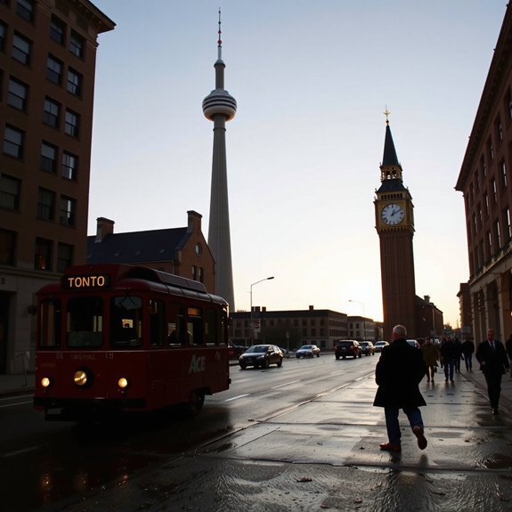 toronto pre dawn winter stillness