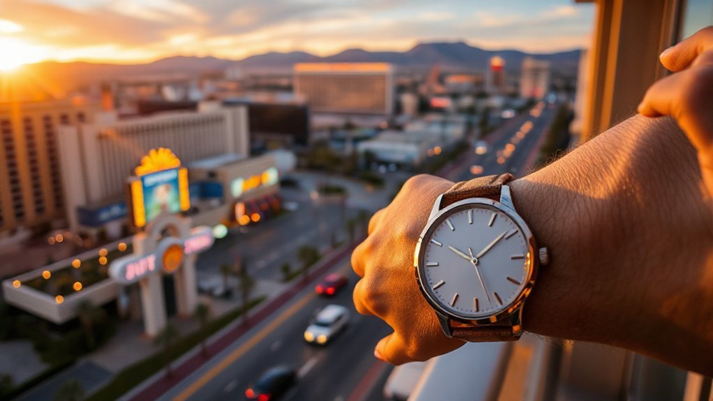 vegas follows pacific time