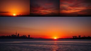 worldwide sunset time variations