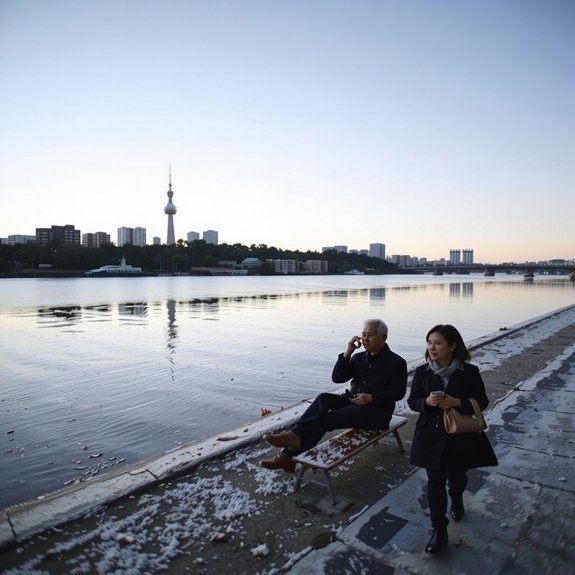 seoul new year sunrise glow