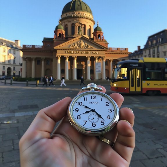 vienna s hour differences map